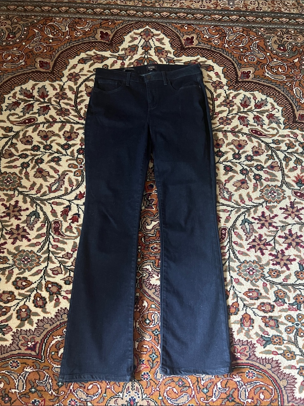 NYDJ Dark Blue Barbara Bootcut Jeans